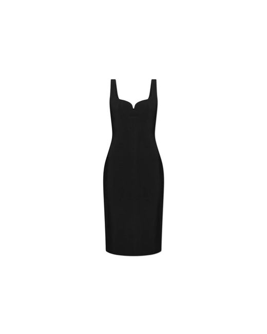 Versace Black Eng Anliegendes Kleid Mit Spaghettiträgern
