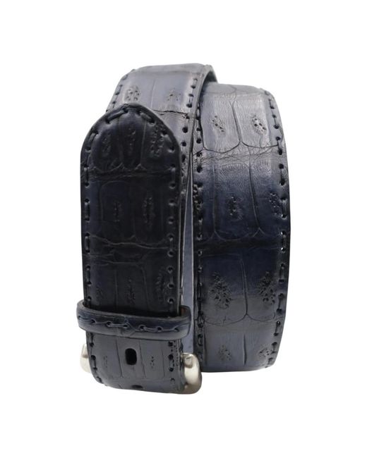 Paolo Vitale Blue Belts for men