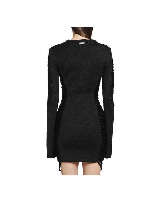 The Attico Black Knitted Dresses