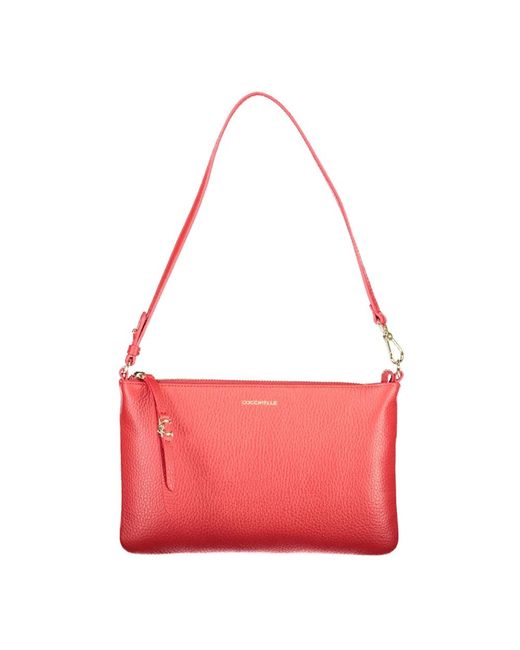 Coccinelle Red Leather Handbag