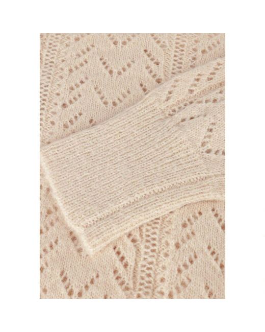 Y.A.S Brown Yastella Ls Strickpullover
