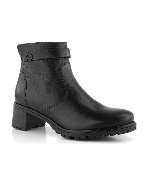 Ara Schoenen ,Zwart ,Wol Zwarte Enkellaarsjes Voor in het Black
