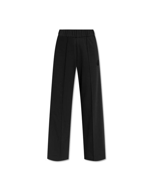 Straight Trousers Moncler de color Black