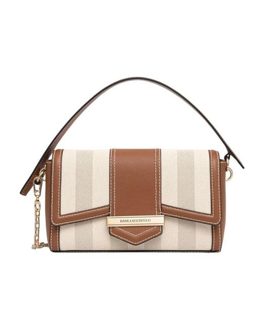Karl Lagerfeld Brown Umhängetasche