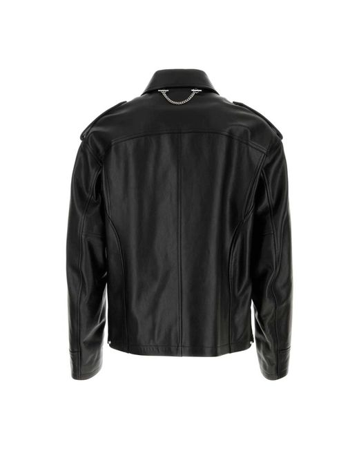 McQueen Jassen ,Zwart ,Moderne Zwarte Leren Jas in het Black voor heren