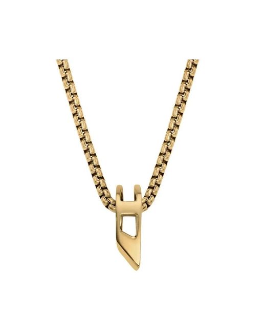 DIESEL Metallic Necklaces