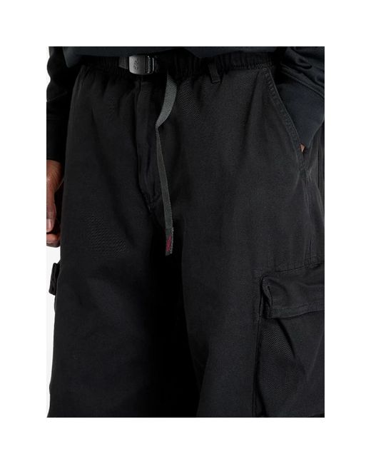 Gramicci Black Straight Trousers for men