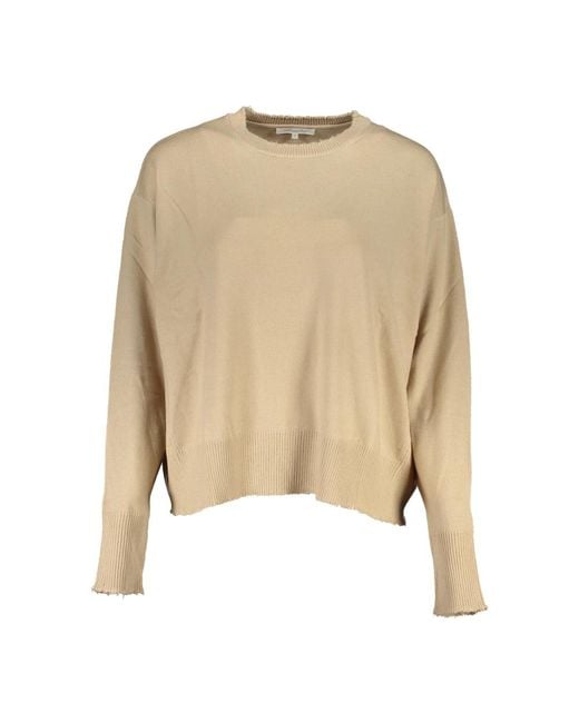 Round-Neck Knitwear di Patrizia Pepe in Natural
