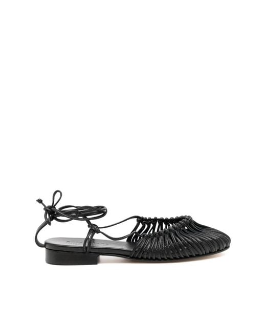 Hereu Flat Sandals in het Black