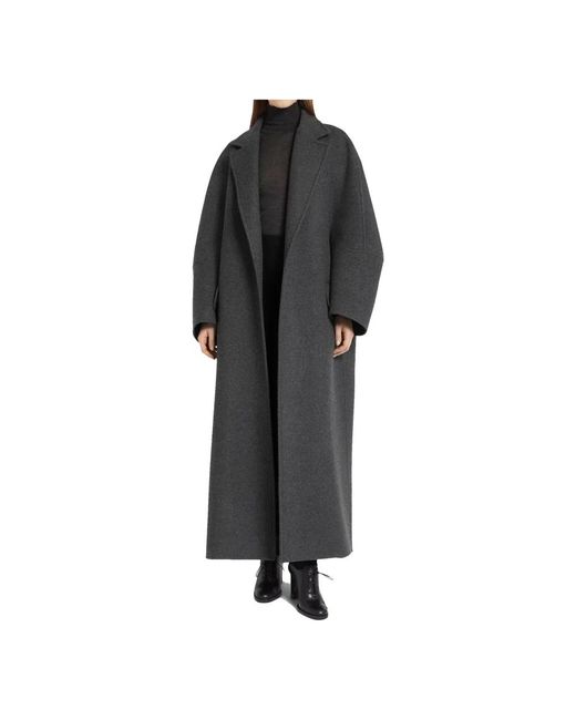 Max Mara Single-Breasted Coats in het Black