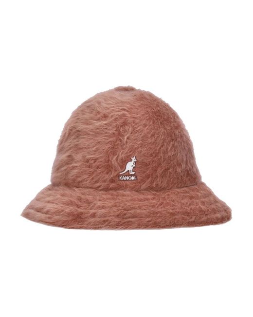 Kangol Accessoires ,Bruin ,Nylon Casual Visser Emmerhoed Mahonie in het Brown