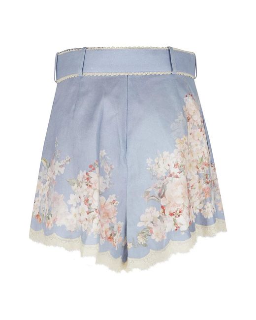 Short Shorts di Zimmermann in Blue