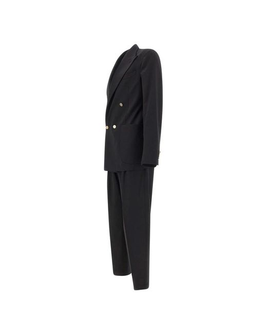 BRIGLIA Black Double Breasted Suits for men