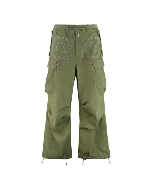 Bluemarble Green Wide Trousers for men