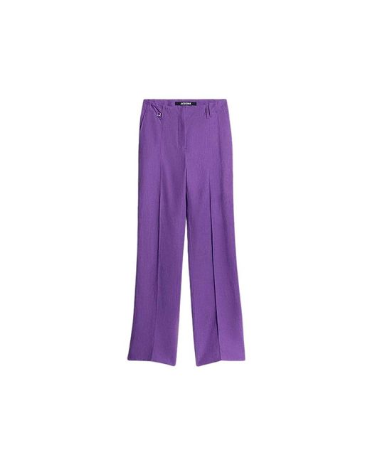 Jacquemus Purple Wide Trousers