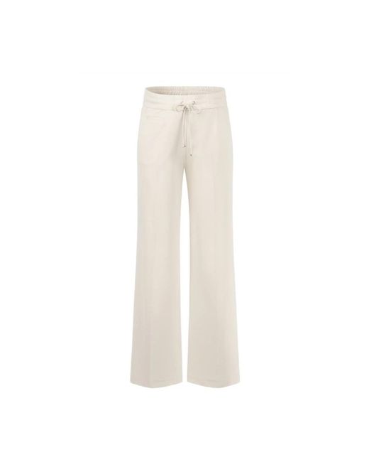 Seductive Wide Trousers in het White