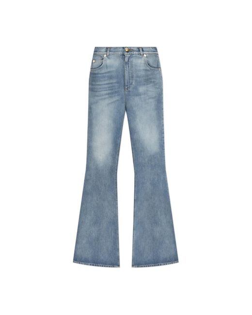 Flared Jeans Balmain de color Blue