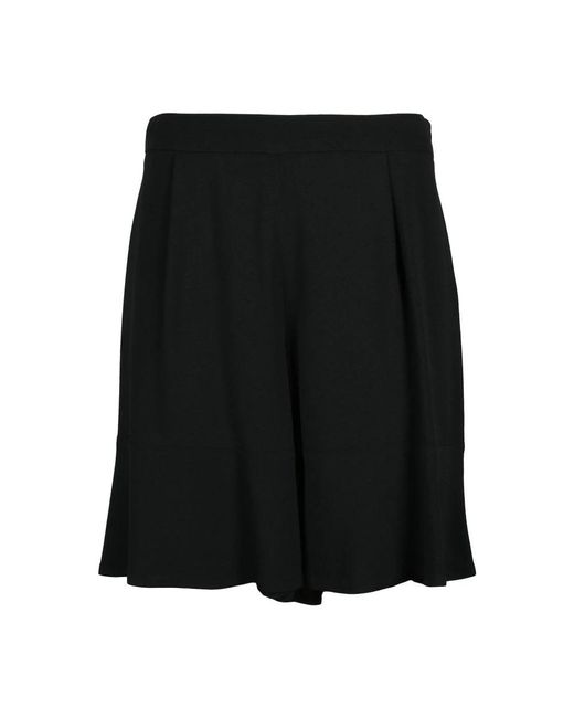 L'Autre Chose Black Casual Shorts