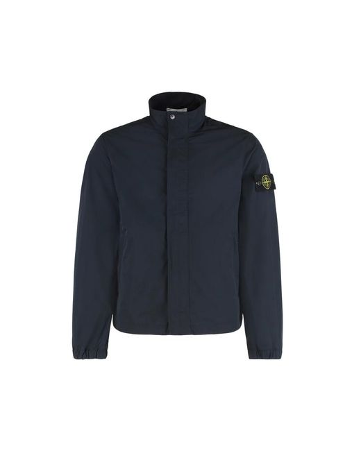 Stone Island Jassen ,Blauw ,Nylon Nylon Smerigliato Field Jacket in het Blue voor heren