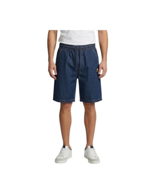 John Richmond Blue Denim Shorts for men