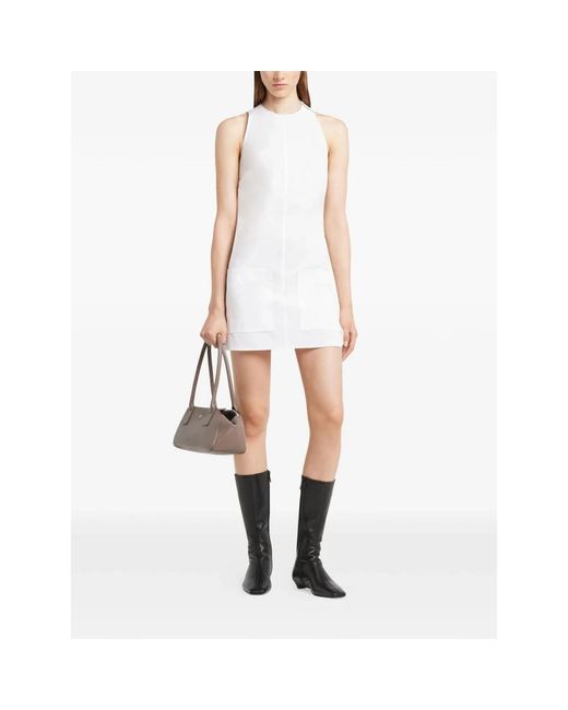 Courreges White Short Dresses