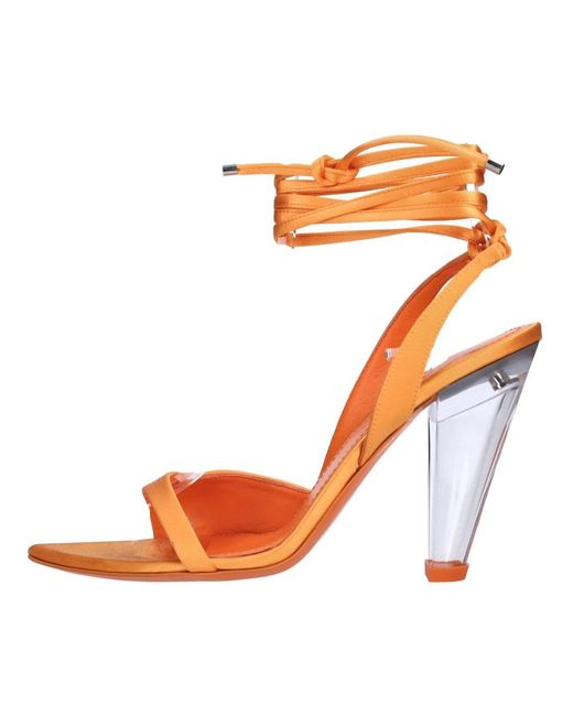 3Juin Orange High Heel Sandals