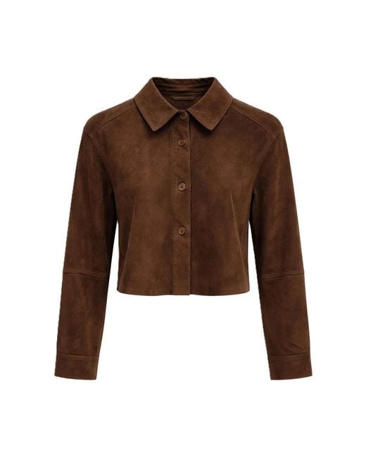 Leather Jackets di Milestone in Brown