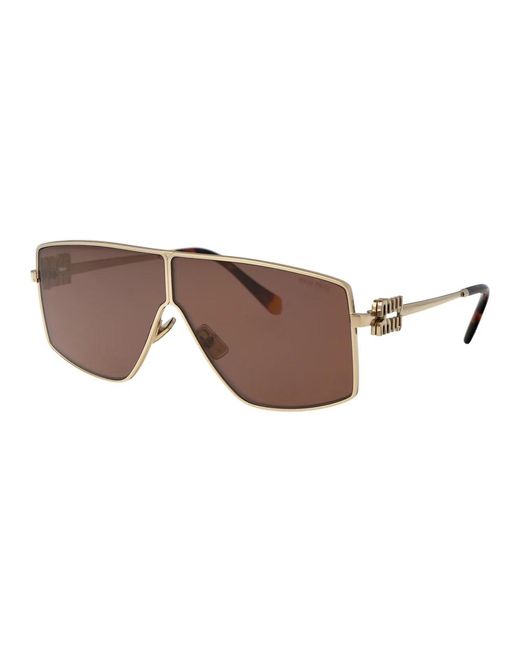 Miu Miu Brown Stylische sonnenbrille für modischen look