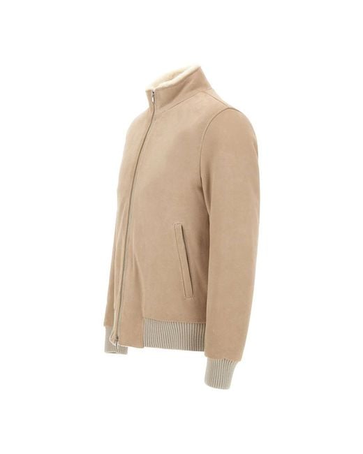 Barba Napoli Rivet Jacket in het Natural voor heren