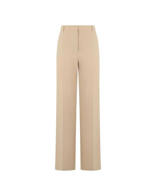 Alberta Ferretti Broek Met Hoge Taille in het Natural