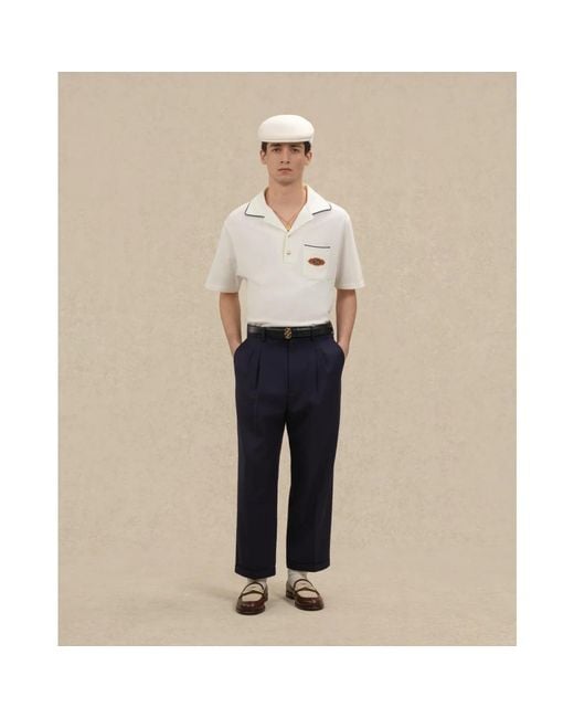 Drole de Monsieur White Polo Shirts for men