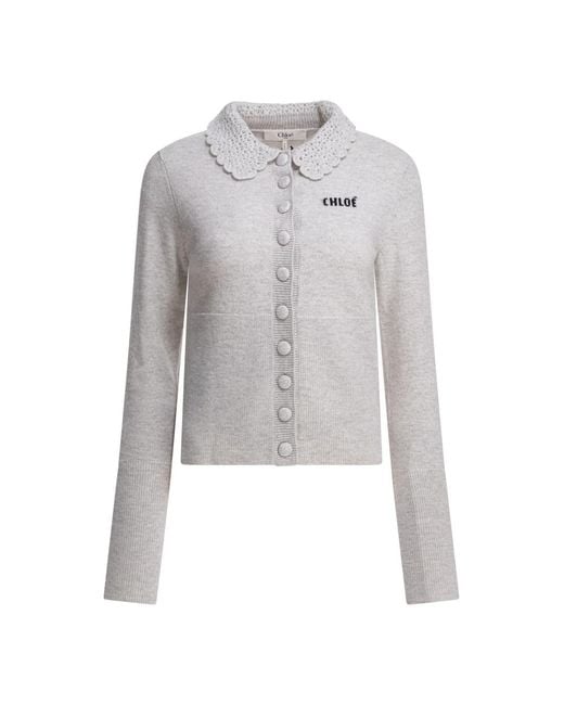Chloé Gray Cardigans