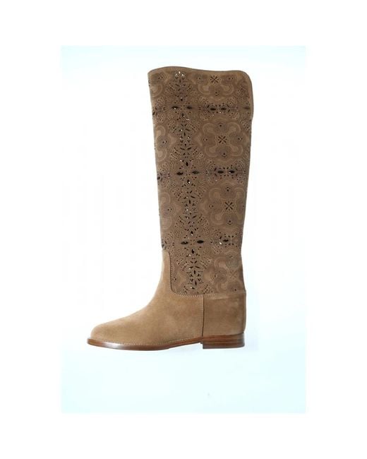 Via Roma 15 Brown High Boots