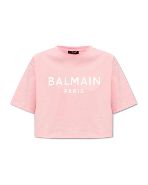 Balmain Pink T-Shirts