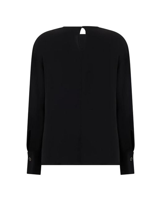 Max Mara Lightweight Cady Blouse in het Black