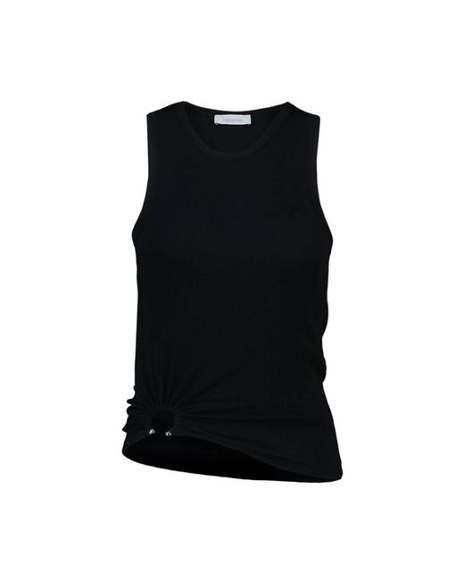 Rabanne Black Sleeveless Tops