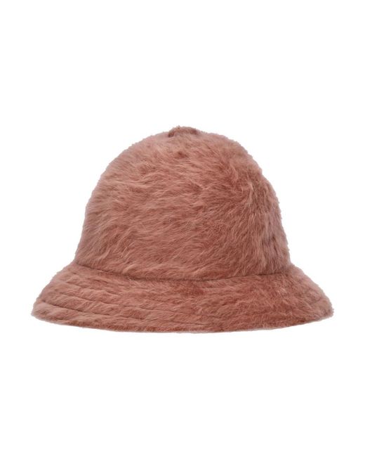 Kangol Accessoires ,Bruin ,Nylon Casual Visser Emmerhoed Mahonie in het Brown