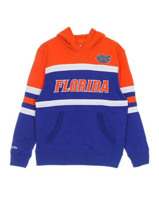 Mitchell & Ness Hoodies & Sweatvesten ,Veelkleurig ,Katoen Florida Gators Hoodie Head Coach in het Blue voor heren