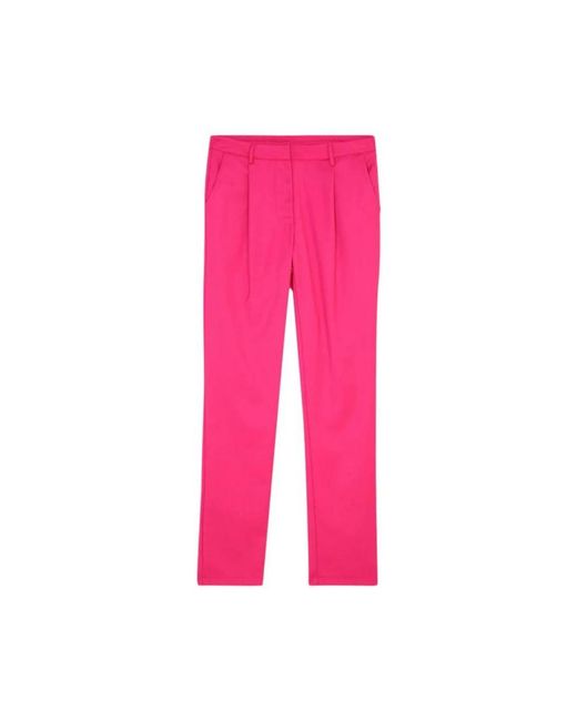 Silvian Heach Pink Slim-Fit Trousers