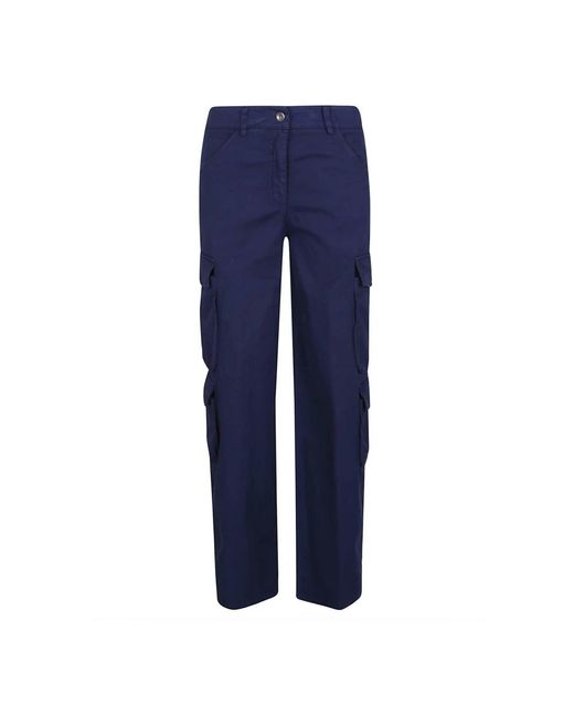 True Royal Blue Straight Trousers