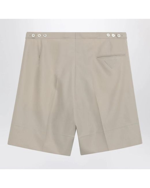 Prada Gray Casual Shorts for men