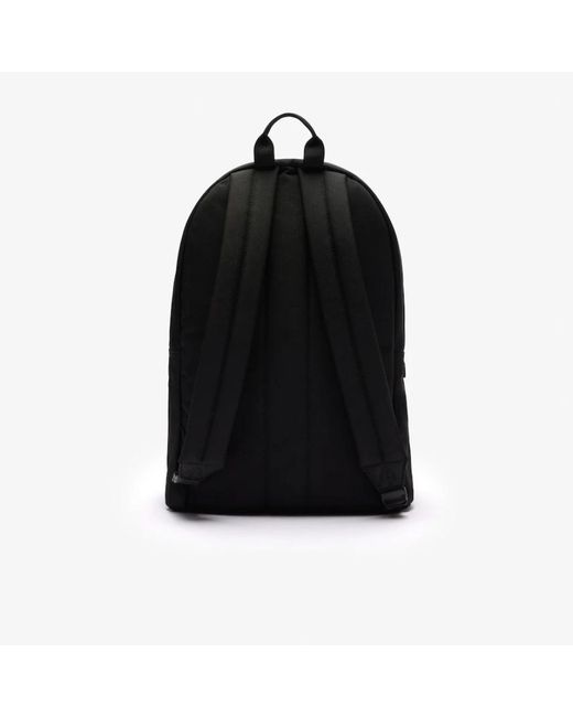 Lacoste Black Neocroc seasonal rucksack tape noir