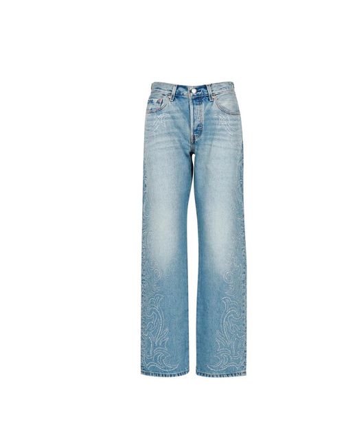 Levi's Wide Jeans in het Blue