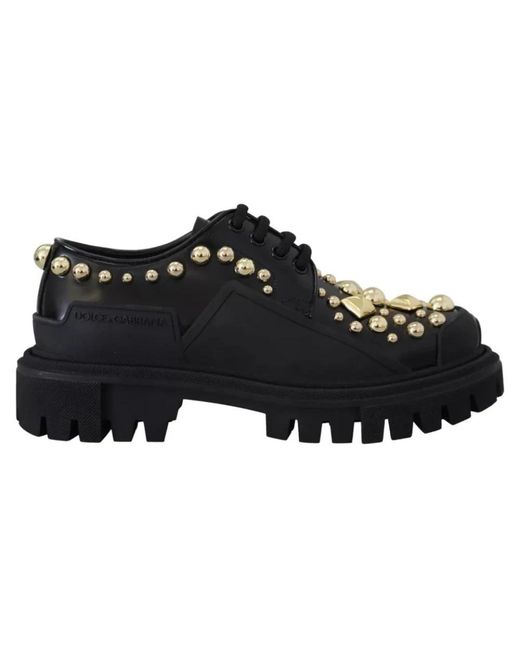 Dolce & Gabbana Black Laced Shoes