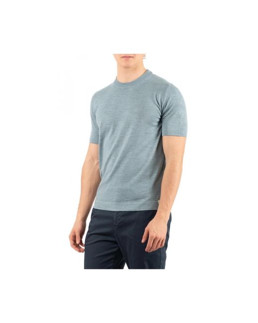 Brooksfield Blue Round-Neck Knitwear for men