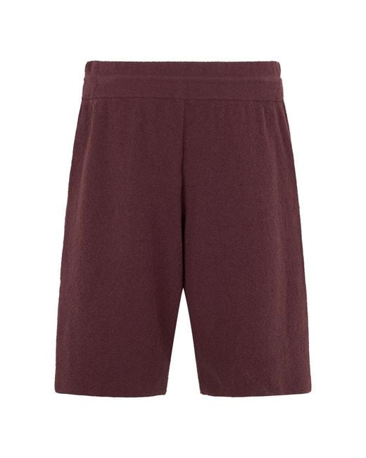 Roberto Collina Purple Casual Shorts for men