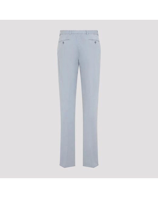 Ralph Lauren Blue Straight Trousers for men