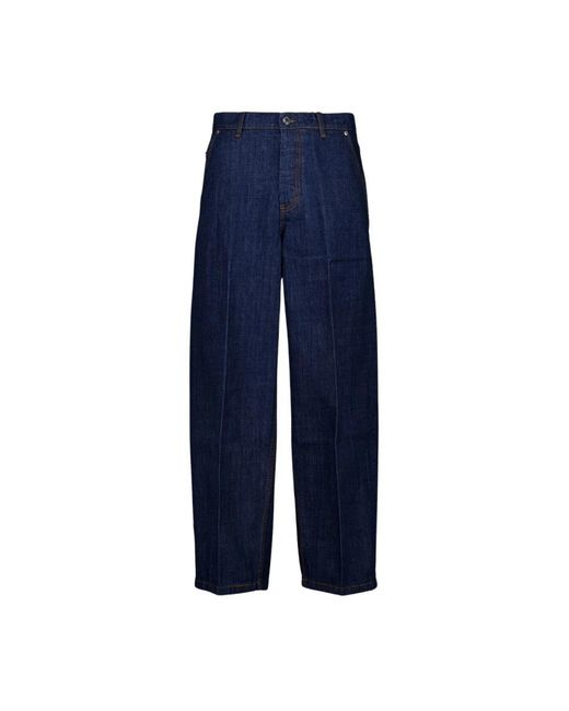 AMI Blue Loose Fit Jeans for men