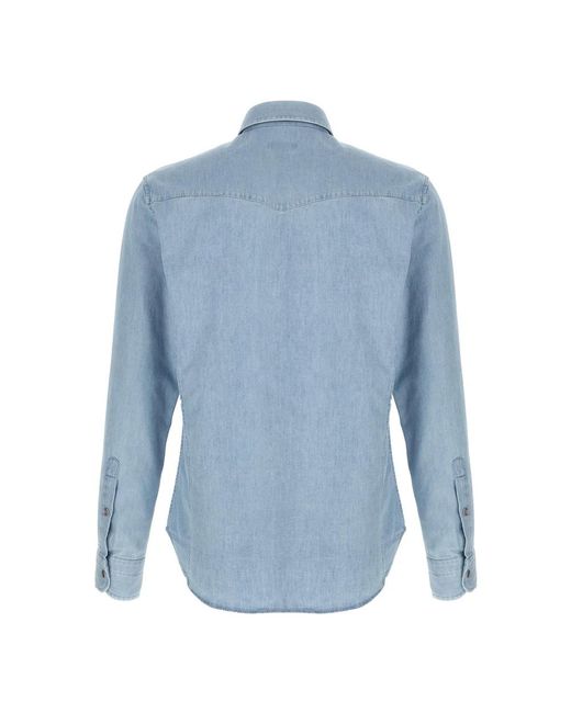 Tom Ford Blue Denim Shirts for men