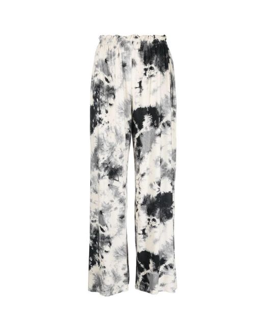 Majestic Filatures Gray Wide Trousers